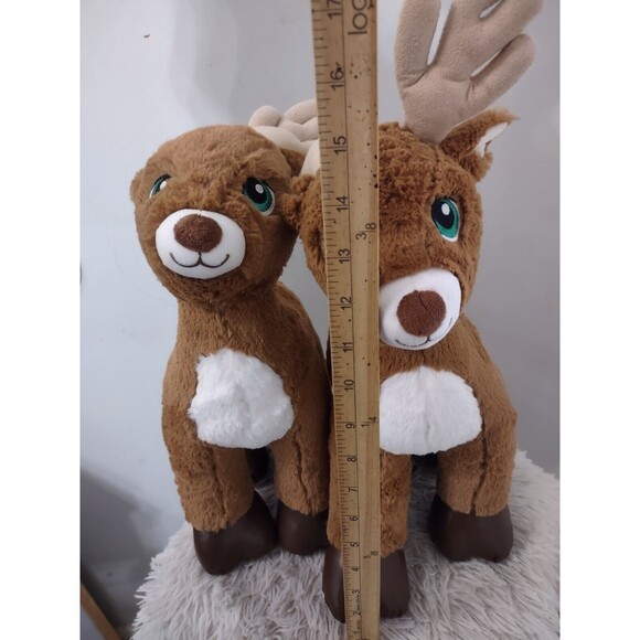 Build a Bear Dasher Reindeer Stuffed Animal Christmas Plush Toy Lot Of 2 - Picture 2 of 10
